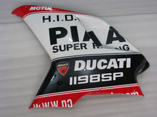 Cargar imagen en el visor de la galería, Number 55 Red and White Black MOTUL - Ducati 1198 07-11 Fairing Kit (Single Passenger Seat)