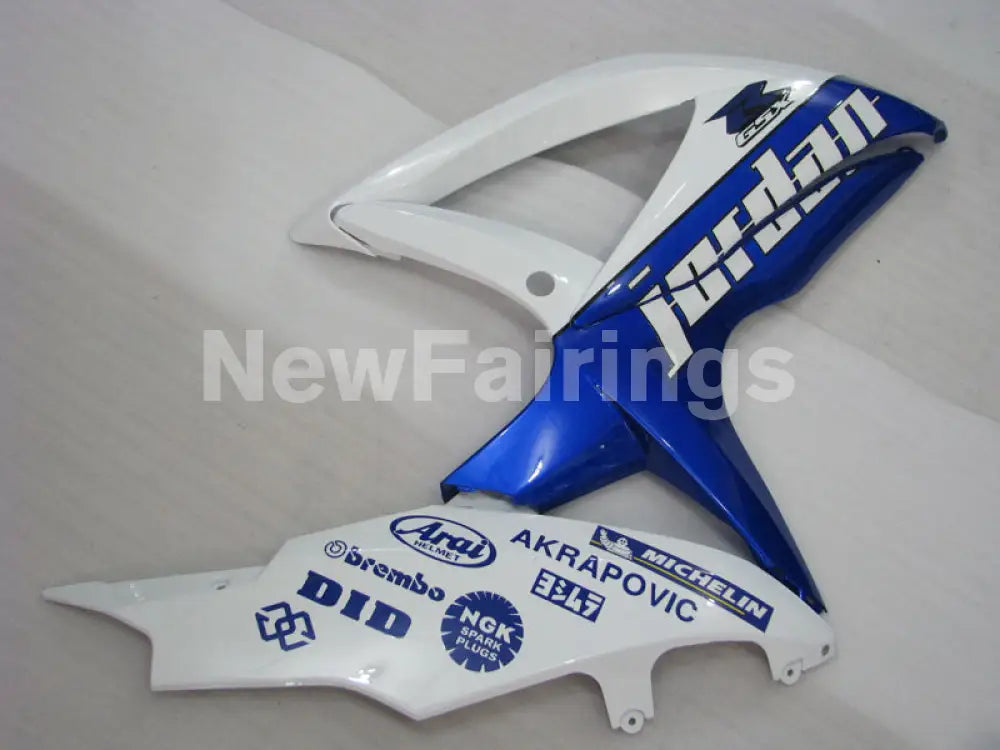 Number 59 White and Blue Jordan - GSX-R750 08-10 Fairing Kit