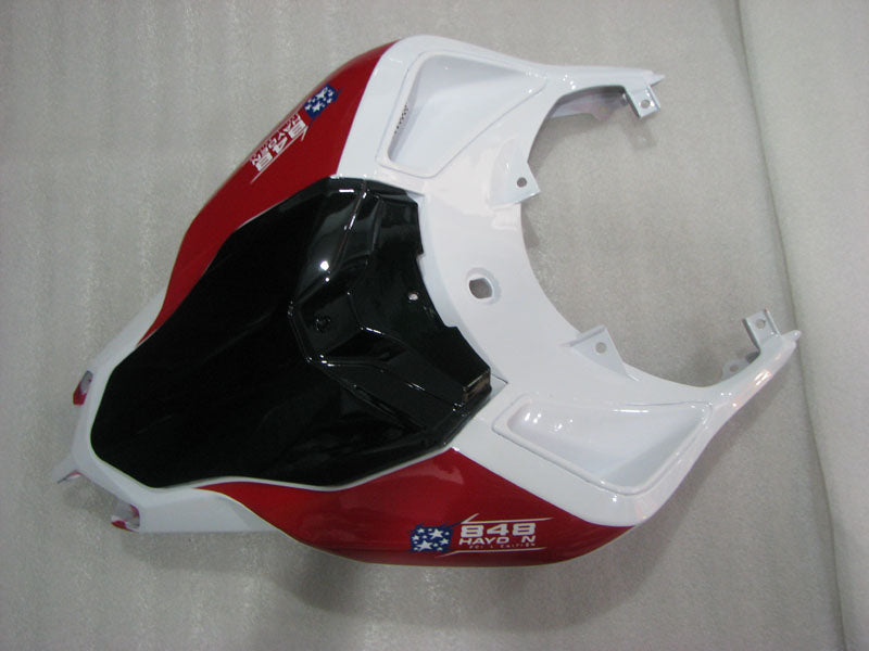 Number 69 White and Red Black Star - Ducati 848/1098/1198 07-11 Fairing Kit