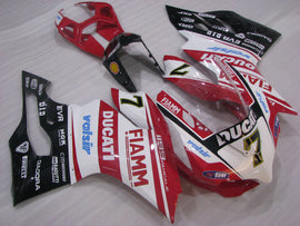 Number 7 Red and White Black TIM - Ducati 1199 Panigale 12-14 Fairing Kit