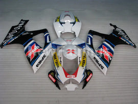 Number 76 White and Blue Red Dark Dog - GSX-R600 06-07 Fairing Kit
