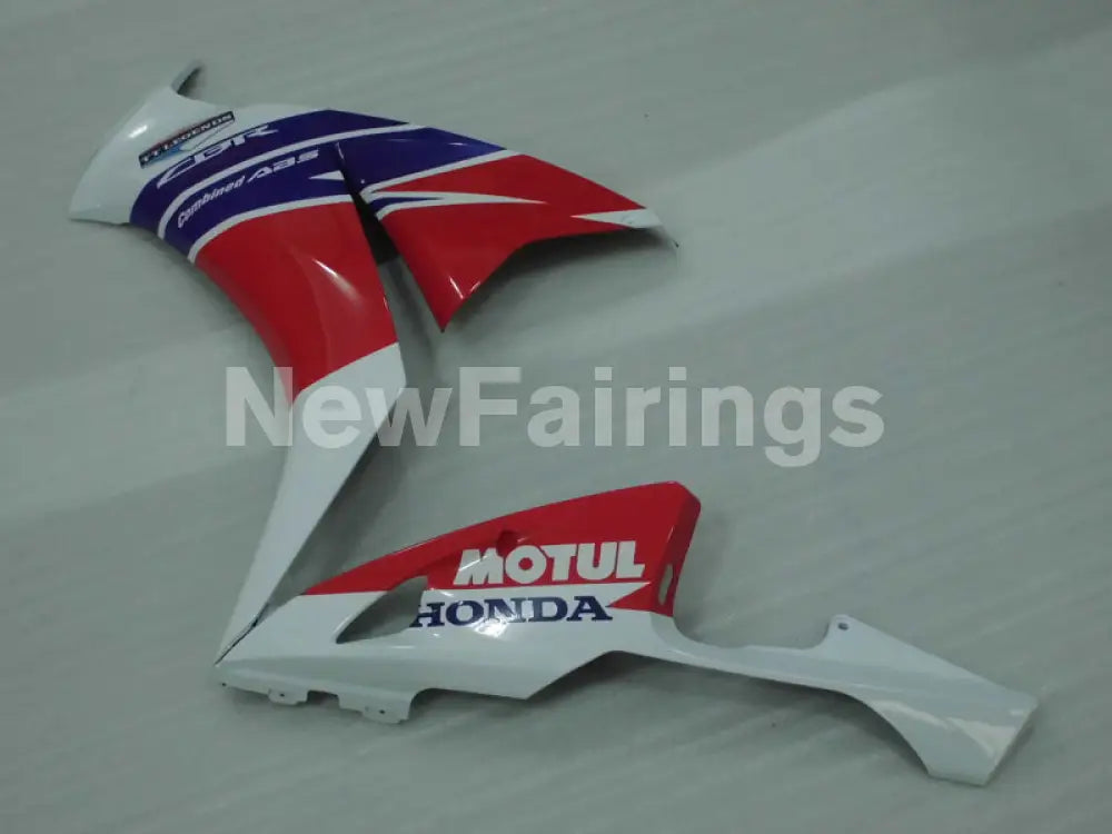 Number 8 White and Red Blue MOTUL - CBR1000RR 12-16 Fairing Kit