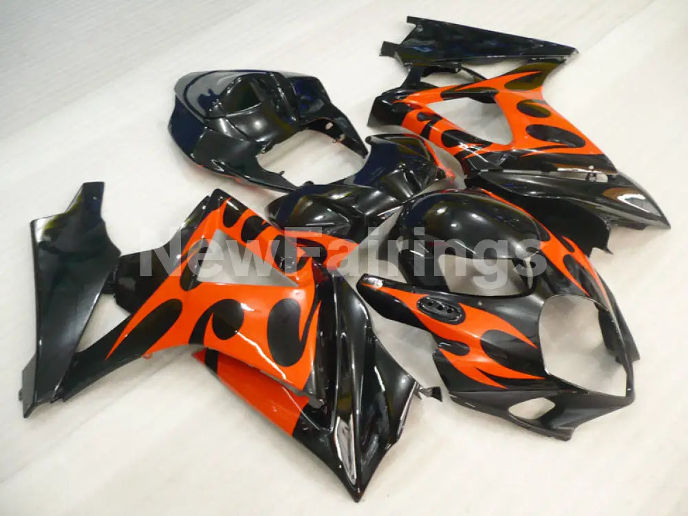 Orange and Black Factory Style - GSX-R1000 07-08 Fairing Kit