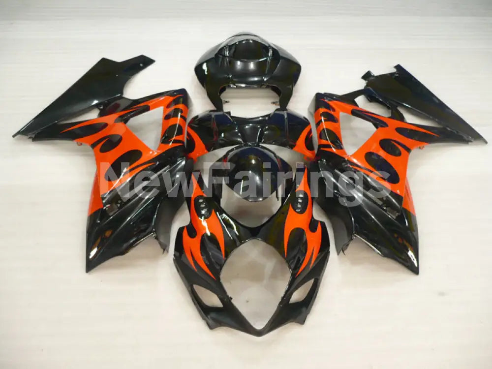 Orange and Black Factory Style - GSX-R1000 07-08 Fairing Kit