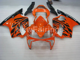 Orange and Black Flame - CBR600 F4i 01-03 Fairing Kit