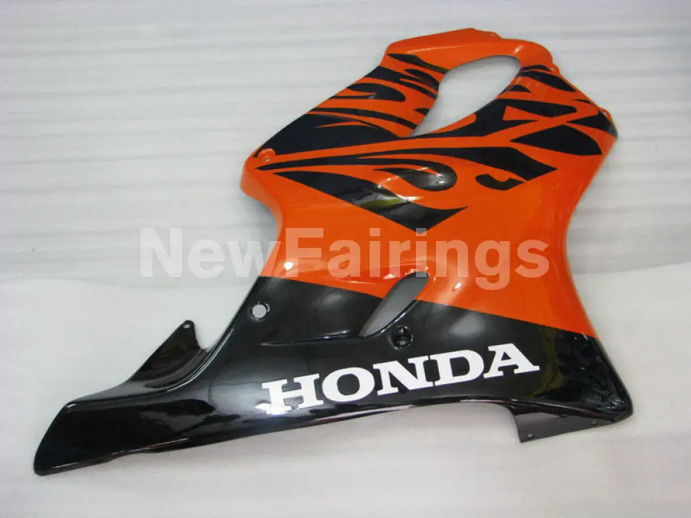 Orange and Black Flame - CBR600 F4i 01-03 Fairing Kit