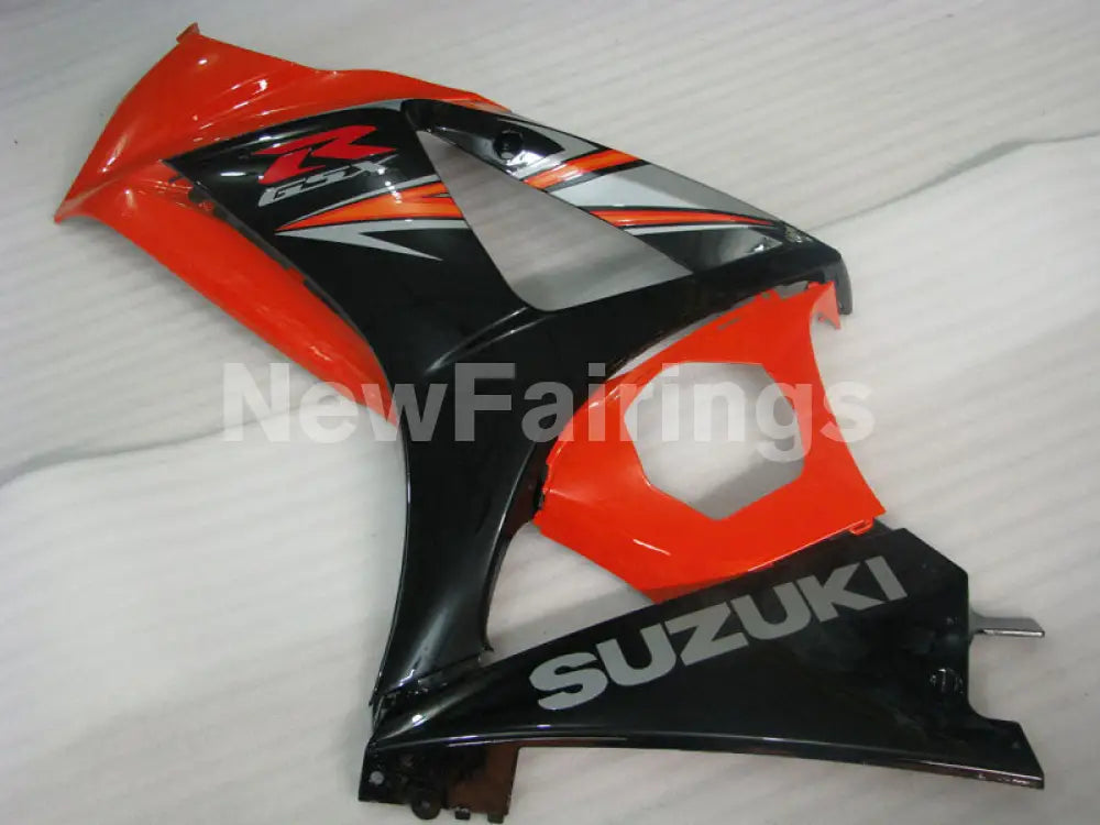 Orange and Black Silver Factory Style - GSX-R1000 07-08 Fairing Kit