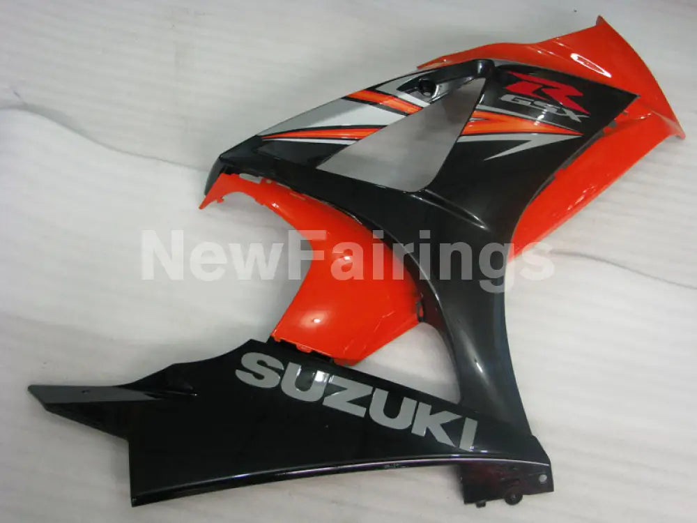Orange and Black Silver Factory Style - GSX-R1000 07-08 Fairing Kit