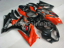 Orange and Black Silver Factory Style - GSX-R1000 07-08 Fairing Kit