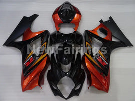 Orange and Black Yellow Factory Style - GSX-R1000 07-08 Fairing Kit