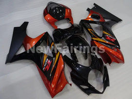 Orange and Black Yellow Factory Style - GSX-R1000 07-08 Fairing Kit