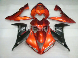 Orange and Matte Black Factory Style - YZF-R1 04-06 Fairing Kit