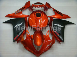 Orange and Matte Black Factory Style - YZF-R1 07-08 Fairing Kit