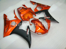 Cargar imagen en el visor de la galería, Orange and Matte Black Factory Style - YZF-R6 03-04 Fairing Kit