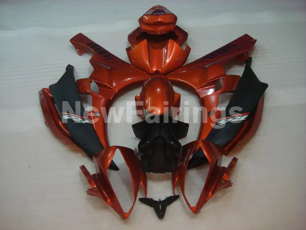 Orange and Matte Black Factory Style - YZF-R6 06-07 Fairing Kit