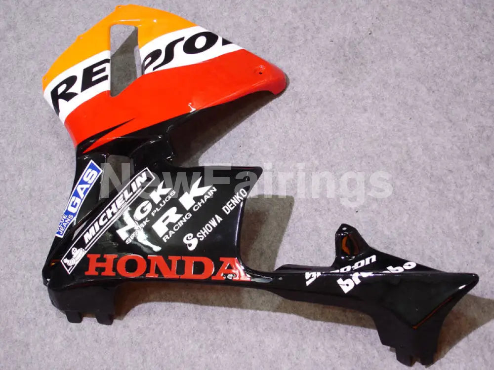 Orange and Red Black Repsol - CBR600RR 03-04 Fairing Kit