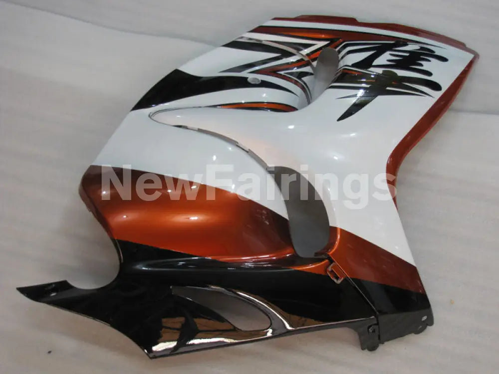Orange and White Black Factory Style - GSX1300R Hayabusa 08-20 Fairing Kit