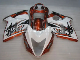 Orange and White Black Factory Style - GSX1300R Hayabusa 08-20 Fairing Kit