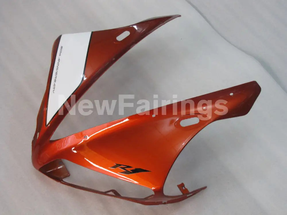 Orange and White Black Factory Style - YZF-R1 04-06 Fairing Kit
