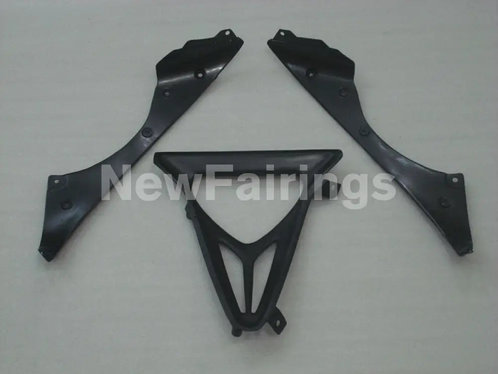 Orange and White Matte Black Factory Style - YZF-R6 98-02 Fairing Kit