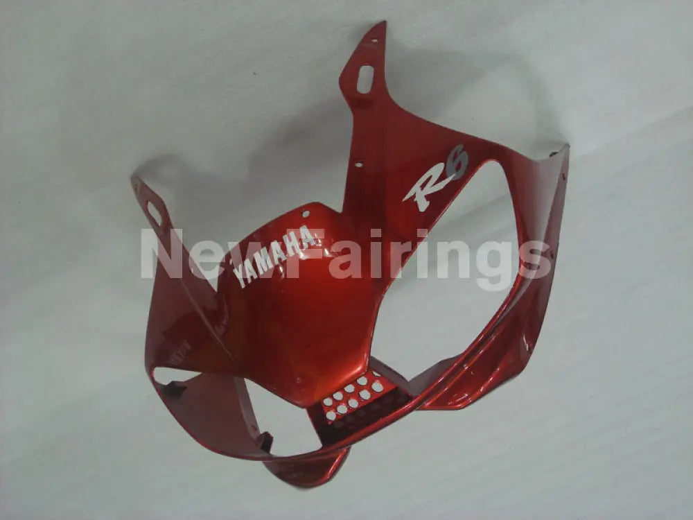 Orange and White Matte Black Factory Style - YZF-R6 98-02 Fairing Kit