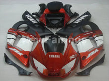 Cargar imagen en el visor de la galería, Orange and White Matte Black Factory Style - YZF-R6 98-02 Fairing Kit