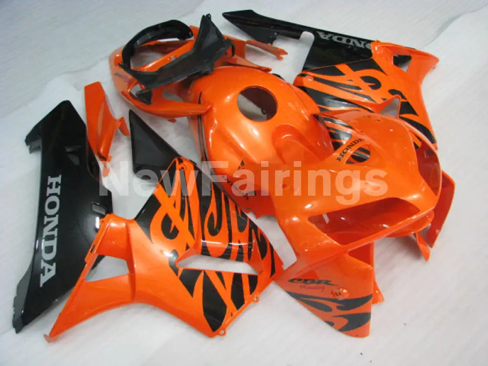 Orange and Black Fire - CBR600RR 05-06 Fairing Kit