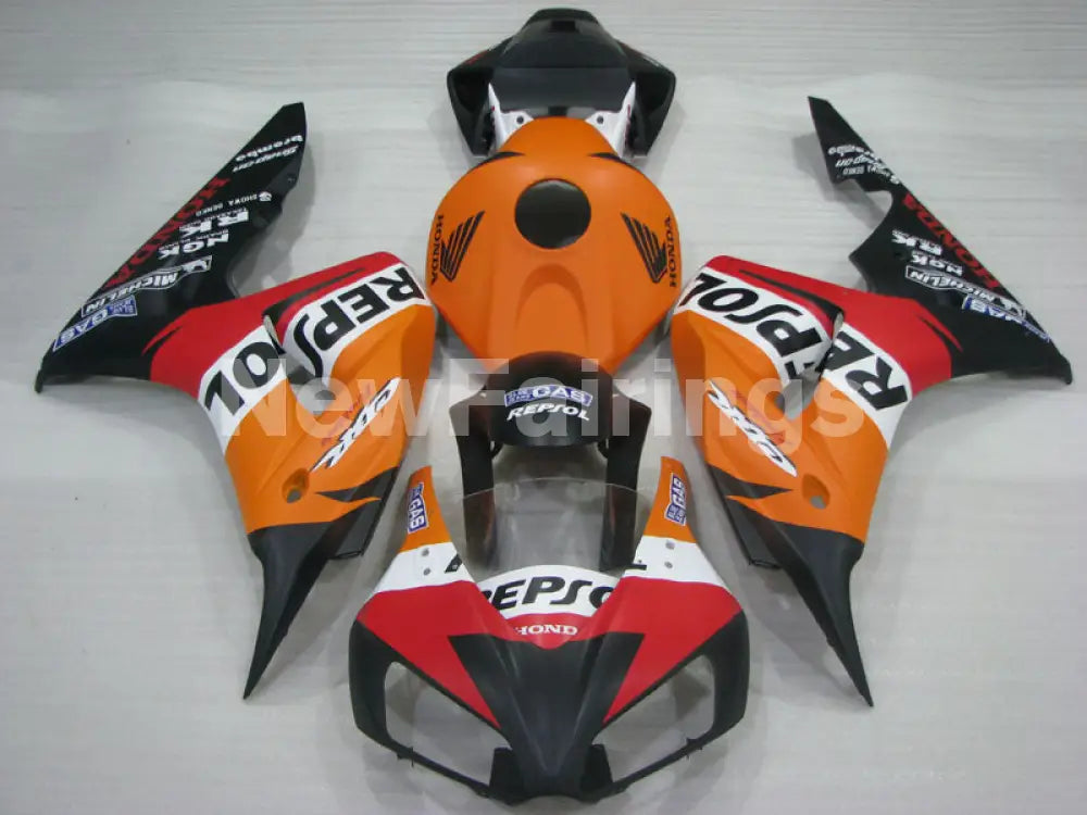 Orange and Matte Black Red Repsol - CBR1000RR 06-07 Fairing Kit