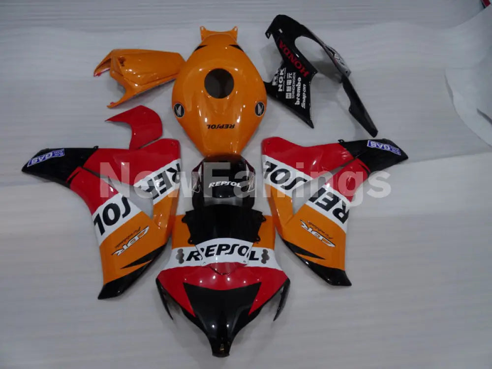 Orange Red and Black Repsol - CBR1000RR 08-11 Fairing Kit