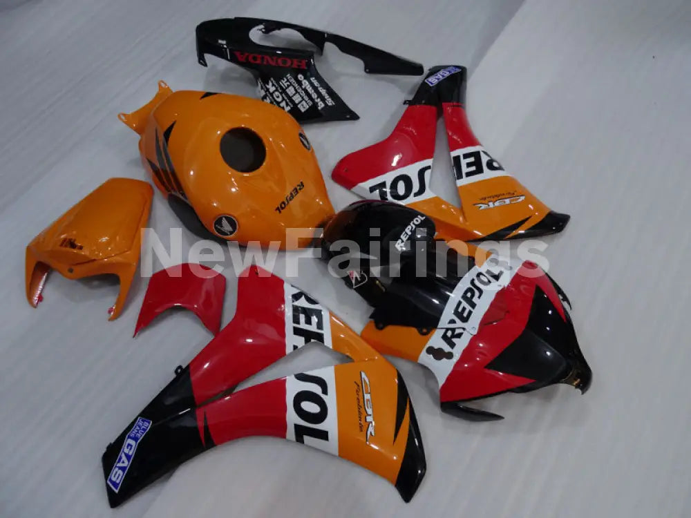 Orange Red and Black Repsol - CBR1000RR 08-11 Fairing Kit
