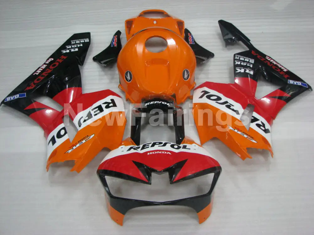 Orange Red and Black Repsol - CBR600RR 13-23 Fairing Kit