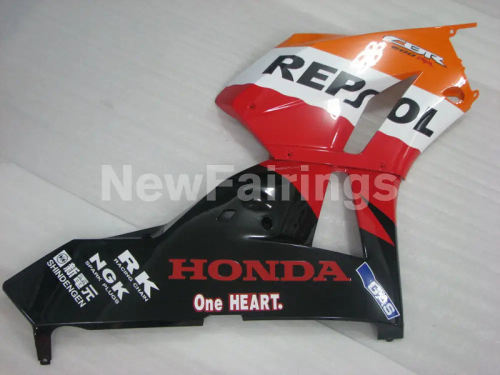 Orange Red and Black Repsol - CBR600RR 13-23 Fairing Kit