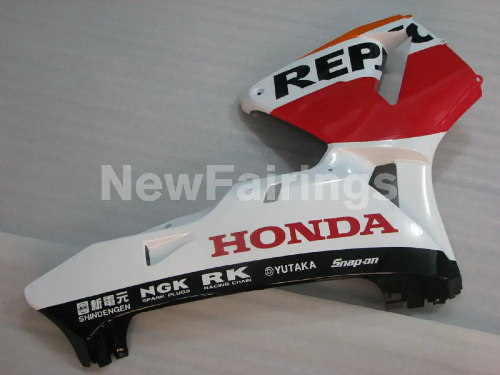 Orange Red and White Repsol - CBR600RR 05-06 Fairing Kit