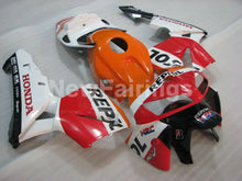 Cargar imagen en el visor de la galería, Orange Red and White Repsol - CBR600RR 05-06 Fairing Kit