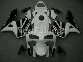 Pearl White and Black Factory Style - CBR600RR 03-04 Fairing Kit