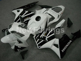 Pearl White and Black Factory Style - CBR600RR 03-04 Fairing Kit
