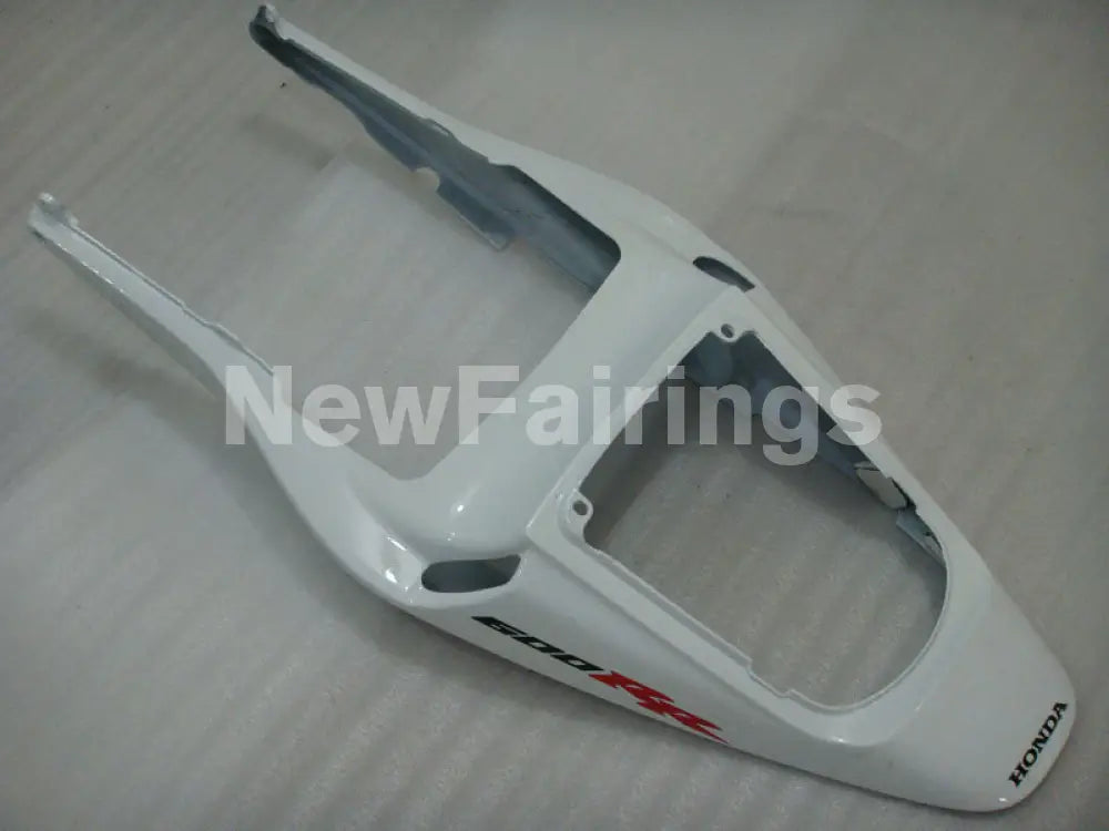 Pearl White and Black Fire - CBR600RR 03-04 Fairing Kit