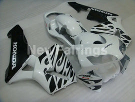 Pearl White and Black Fire - CBR600RR 03-04 Fairing Kit