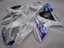 Cargar imagen en el visor de la galería, Pearl White and Blue Factory Style - GSX-R1000 09-16 Fairing Kit