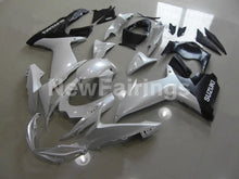 Cargar imagen en el visor de la galería, Pearl White and Matte Black Factory Style - GSX-R600 11-24 Fairing Kit