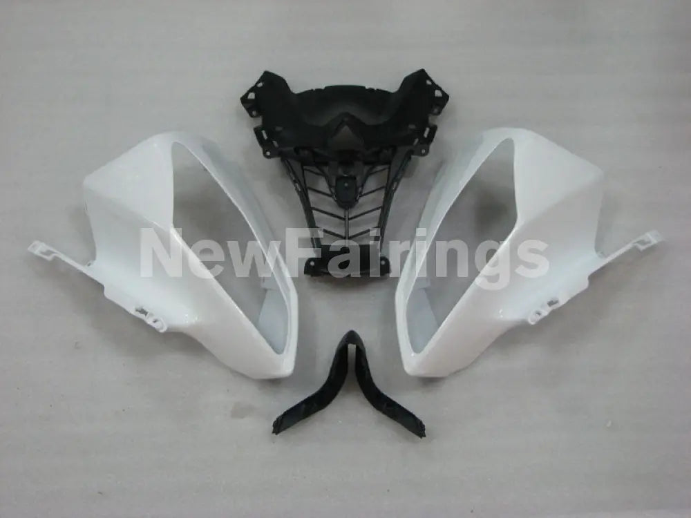 Pearl White and Matte Black Factory Style - YZF-R6 08-16 Fairing Kit