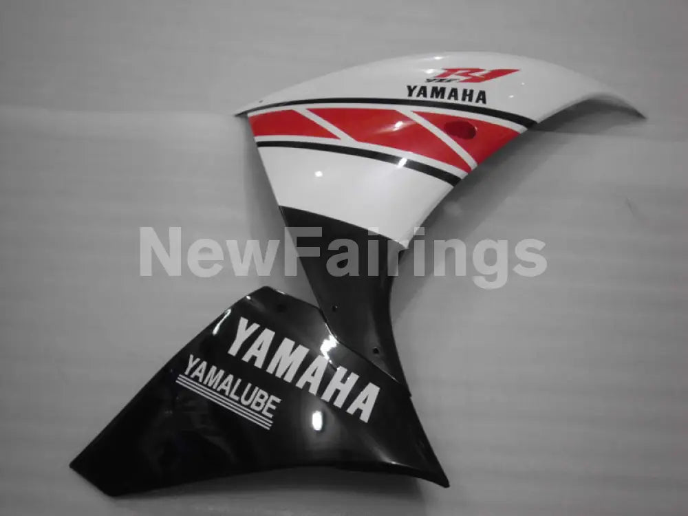 Pearl White and Red Black Factory Style - YZF-R1 09-11 Fairing Kit