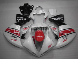 Pearl White and Red Black Factory Style - YZF-R1 12-14 Fairing Kit