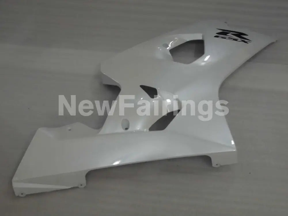 Pearl White with Black Decals Factory Style - GSX-R750 04-05 Fairing Kit