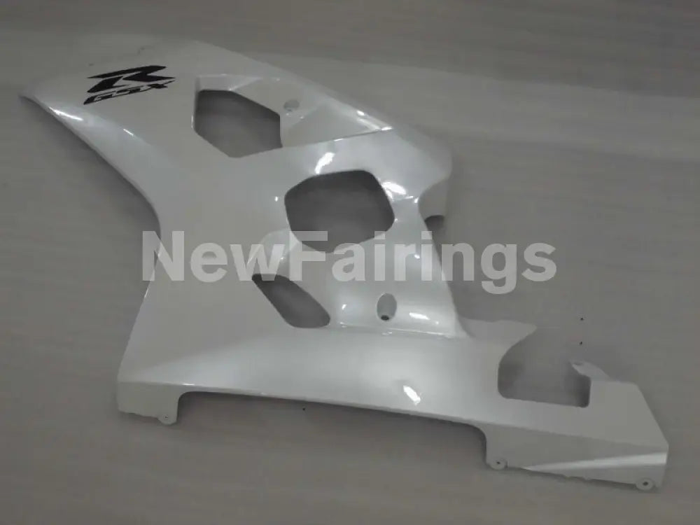 Pearl White with Black Decals Factory Style - GSX-R750 04-05 Fairing Kit
