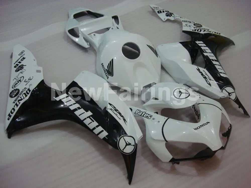 Pearl White and Black Jordan - CBR1000RR 06-07 Fairing Kit