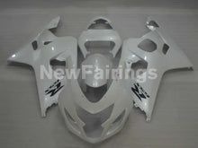 Cargar imagen en el visor de la galería, Pearl White with Black Decals Factory Style - GSX-R600 04-05 Fairing Kit