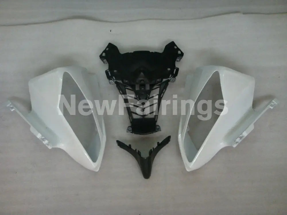 Pearl White with Black Stickers Factory Style - YZF-R6 08-16 Fairing Kit