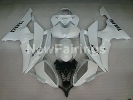 Pearl White with Black Stickers Factory Style - YZF-R6 08-16 Fairing Kit