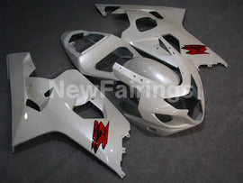 Pearl White with Red Decals Factory Style - GSX-R750 04-05 Fairing Kit